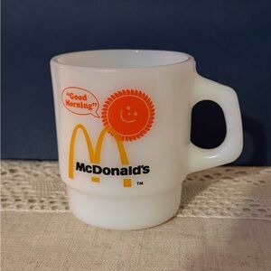 Vintage McDonalds Anchor
Hocking Fire-King Good Morning Glass Coffee Mug Cupb